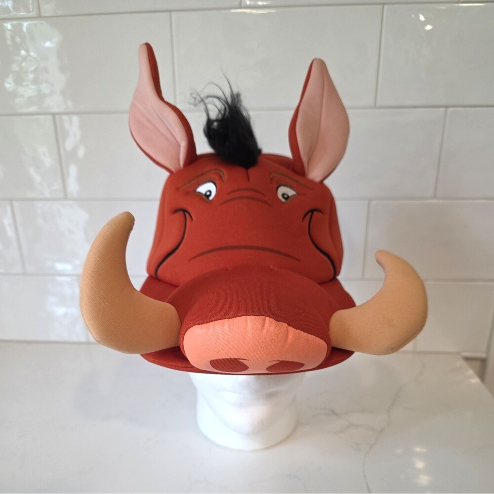Disney Parks Pumbaa The Lion King Hat Cap Youth Costume Headpiece READ